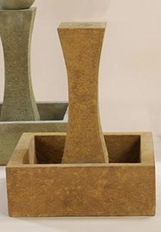 Luna Outdoor Cast Stone Garden Fountain No Ball Fountain Tuscan